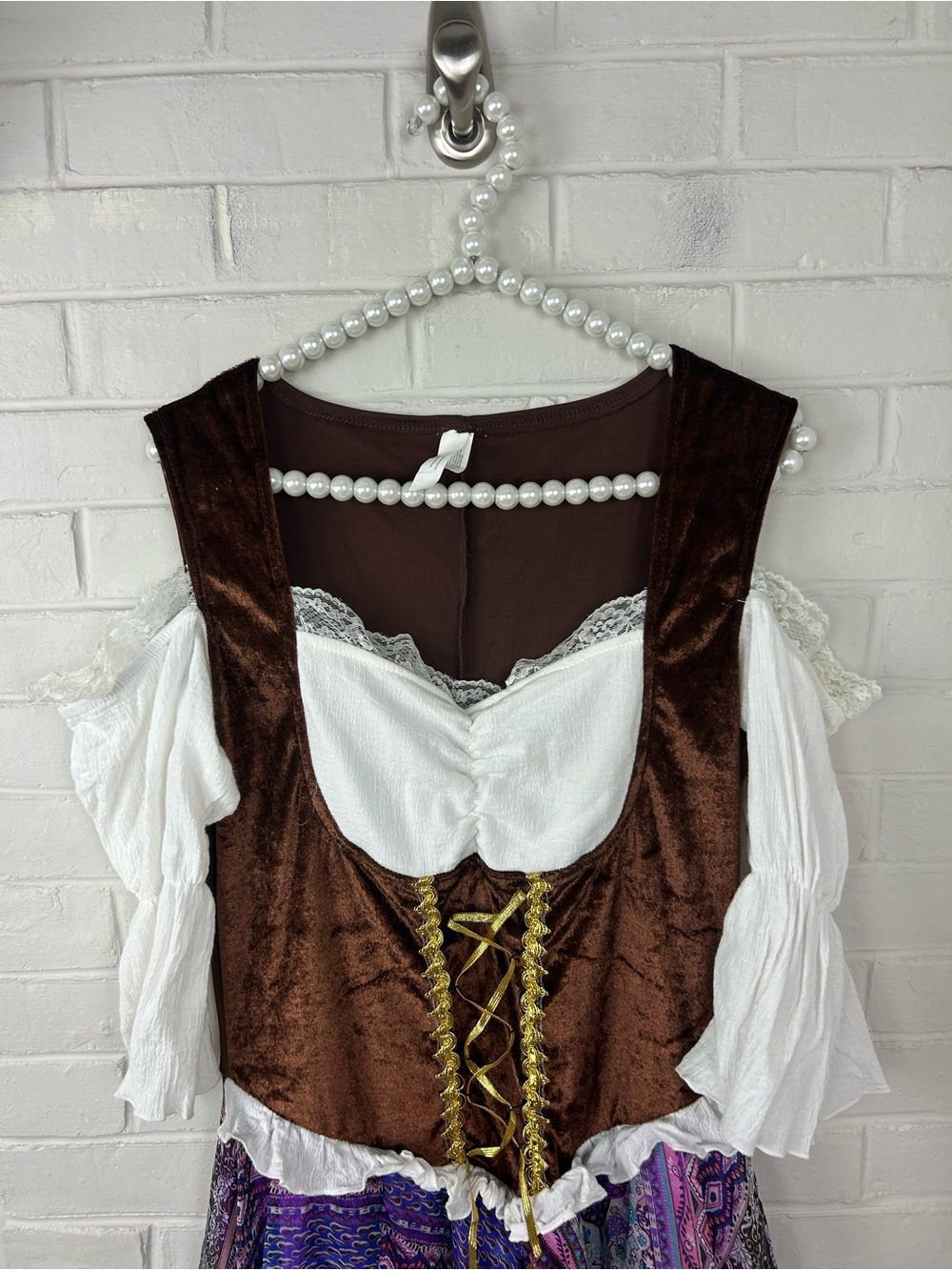 Party City Boho Gypsy Renaissance Faire Costume Cosplay Size M/L - Picture 2 of 9